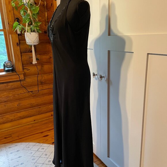VTG JONES NEW YORK Womens Black Evening Cocktail Dress - Sz 8 - Picture 3 of 8